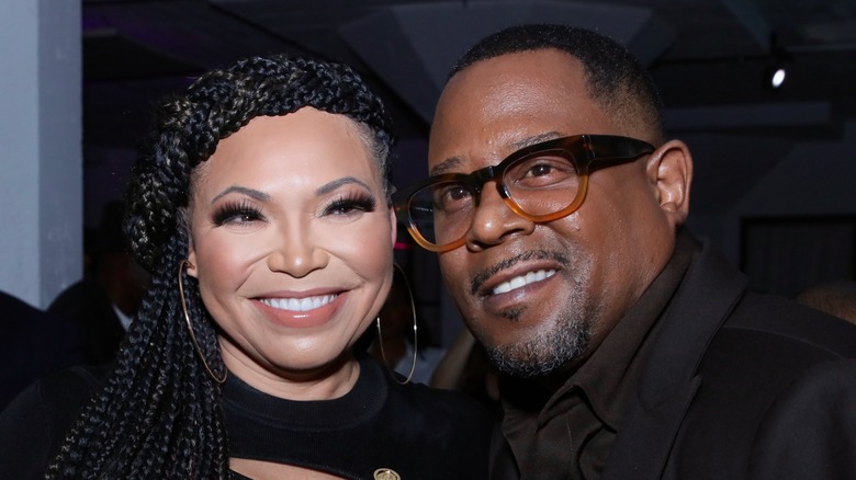 Tisha Campbell, Martin Lawrence smiling