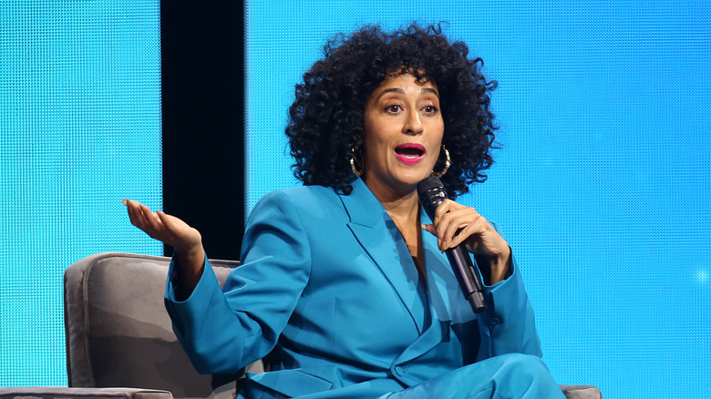 Tracee Ellis Ross in discussion with Oprah Winfrey