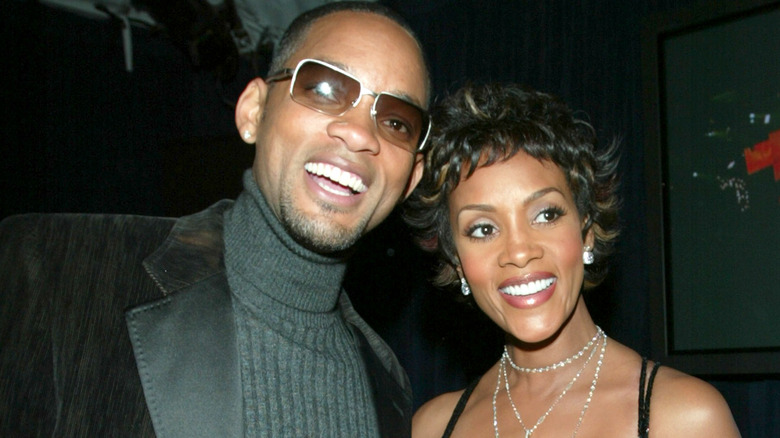 Vivica A Fox Will Smith smiling