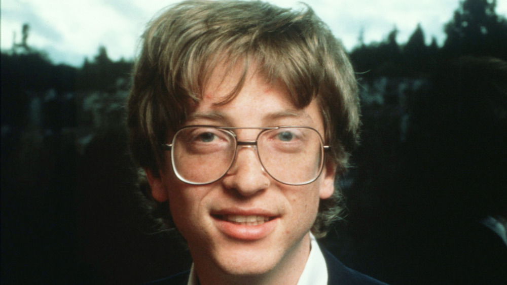 Young Bill Gates outside
