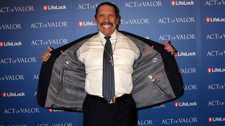 Danny Trejo smiling big at premiere