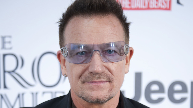 Bono with spiked hair