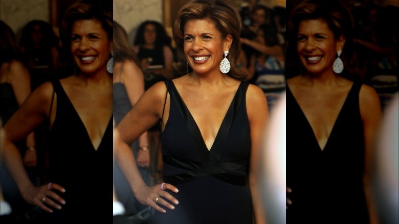 Hoda Kotb with her pink ring at the White House Correspondant's dinner