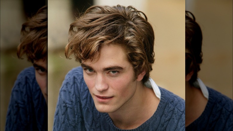 Young Robert Pattinson posing