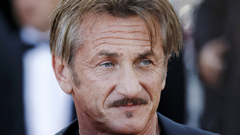 Sean Penn looking away