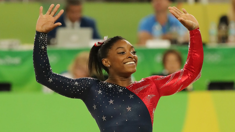 Simone Biles at a meet