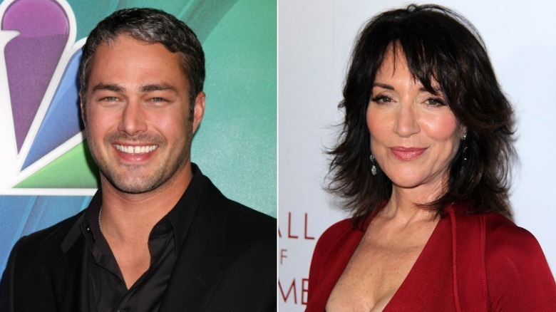 Taylor Kinney and Katey Sagal split images