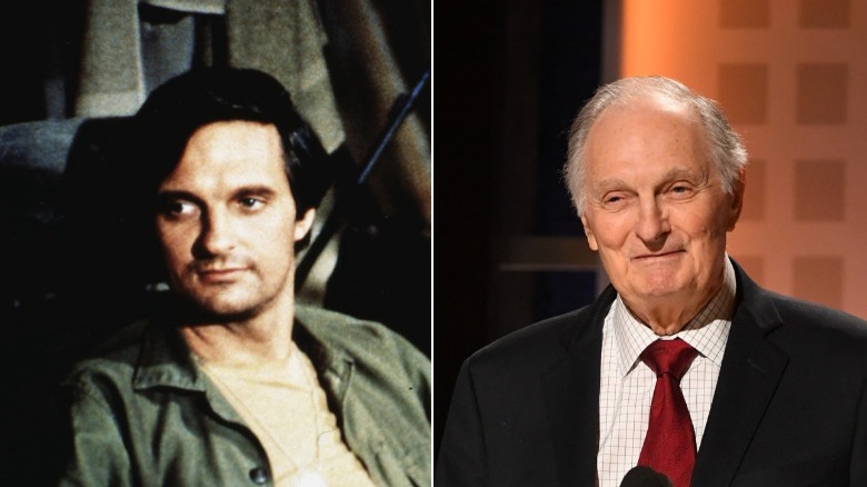 Young and old Alan Alda image split