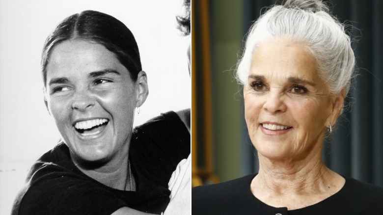 Young and old Ali MacGraw image split