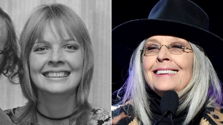 Young and old Diane Keaton image split