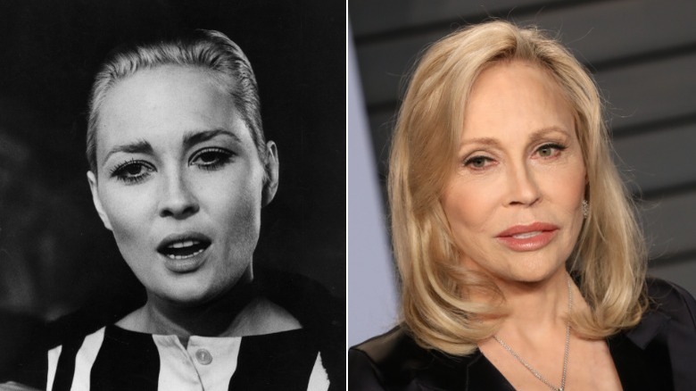 Young and old Faye Dunaway image split