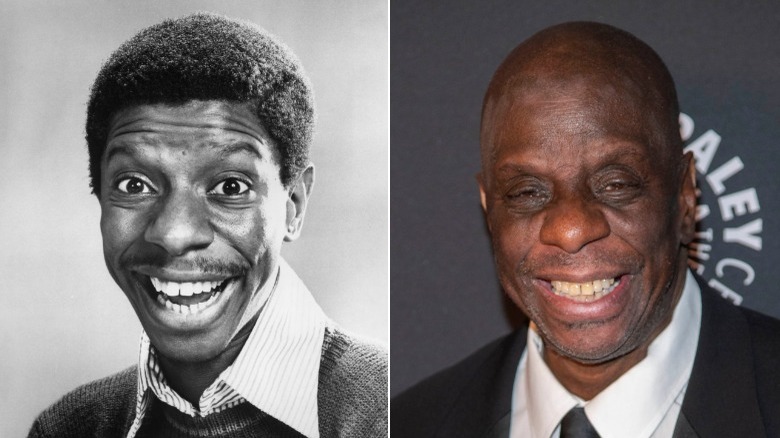 Young and old Jimmie Walker image split