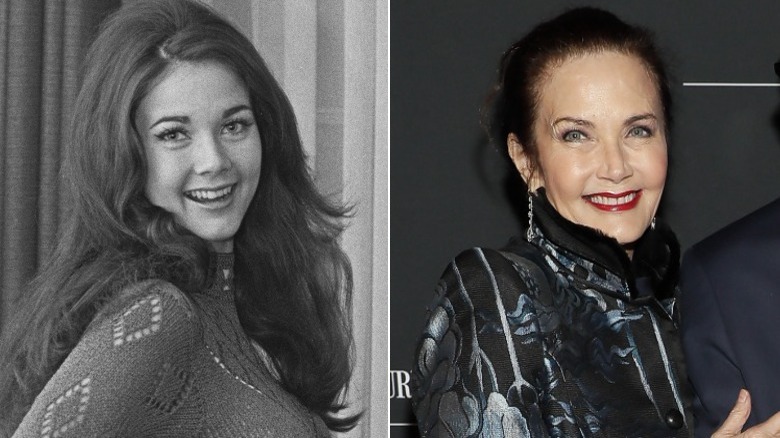 Young and old Lynda Carter image split