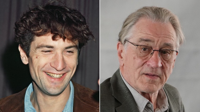 Young and old Robert De Niro image split