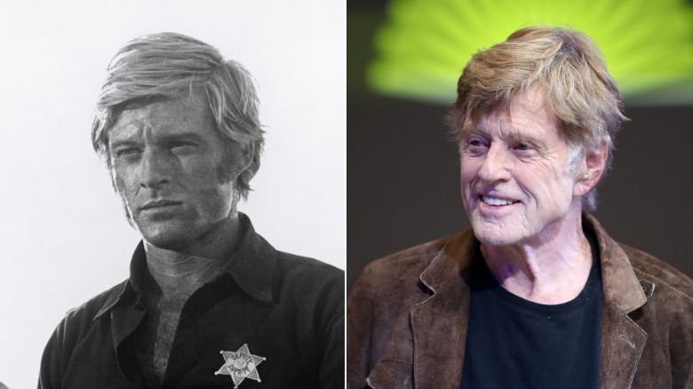 Young and old Robert Redford image split