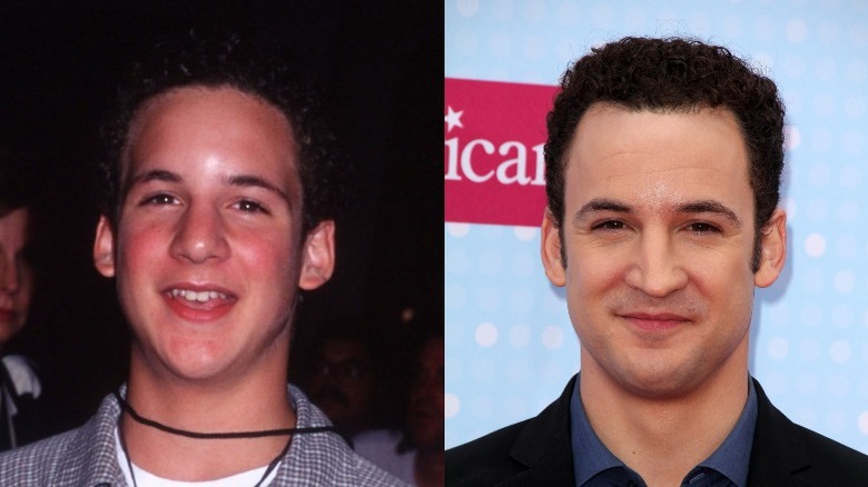 Ben Savage smiling in the 90s and as an adult