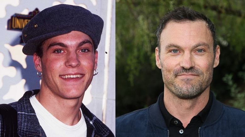 Brian Austin Green smiling, then and now