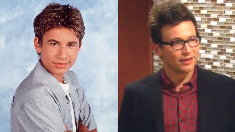 Jonathan Taylor Thomas smiling in the 90s, then in Last Man Standing 2015 appearance