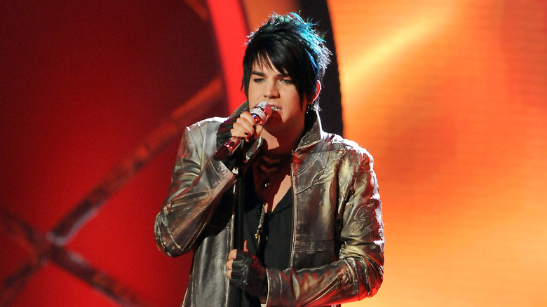 Adam Lambert singing on American Idol