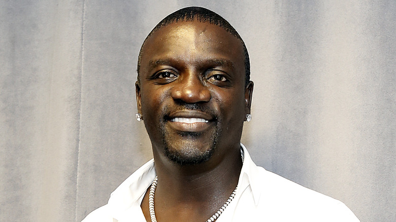 Akon smiling