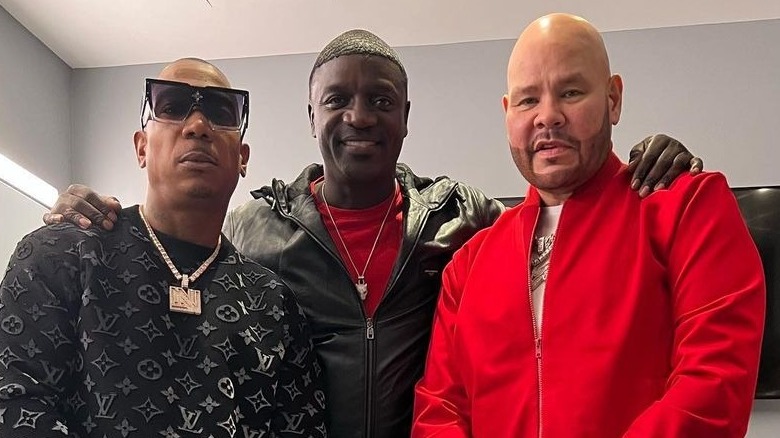 Ja Rule, Akon and Fat Joe all smiling