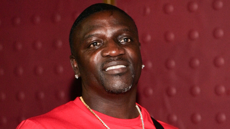 Akon posing