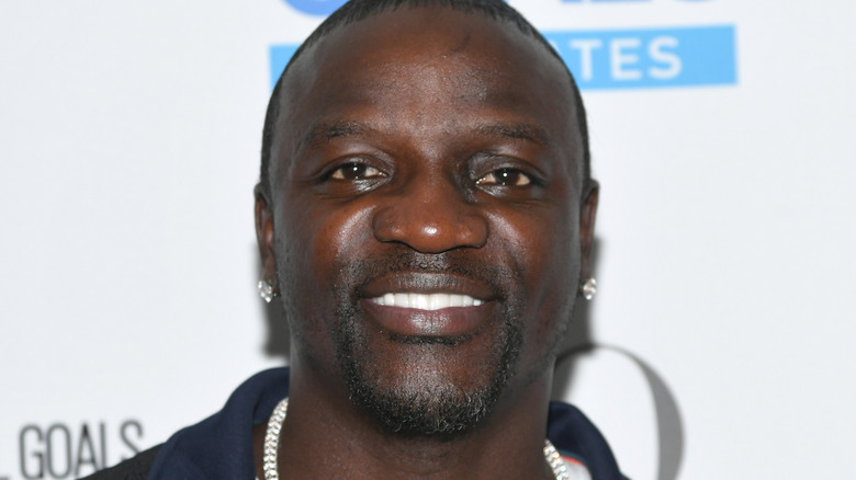 Akon smiling