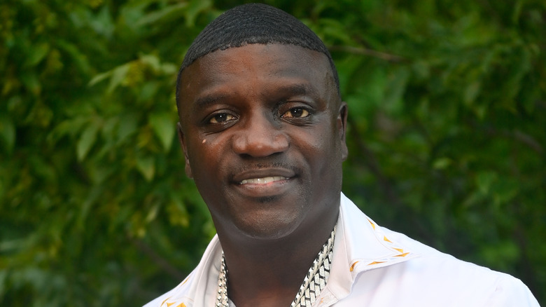 Akon smiling