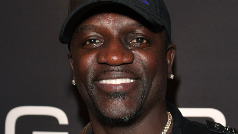 Akon smiling