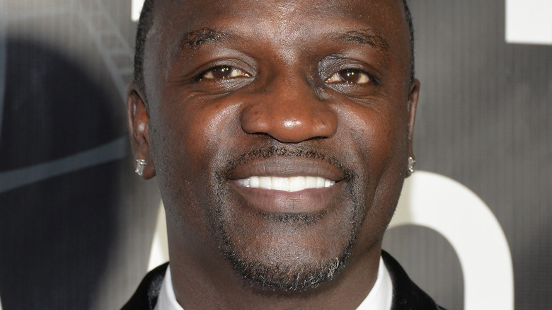 Akon smiling