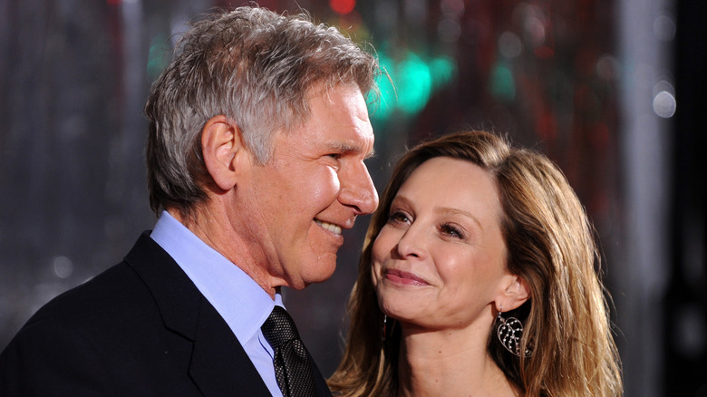 Calista Flockhart looks lovingly at Harrison Ford