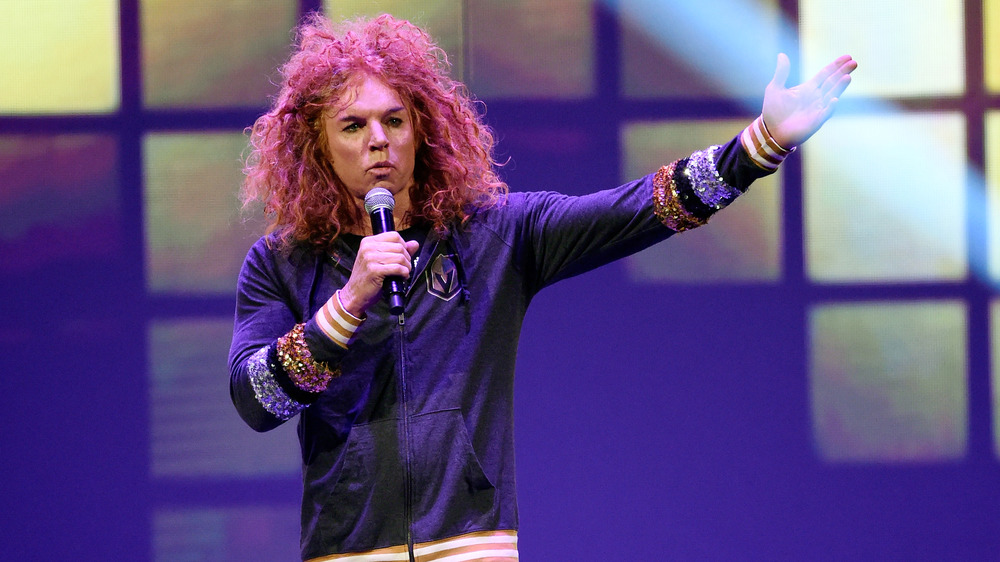 Carrot Top performing onstage