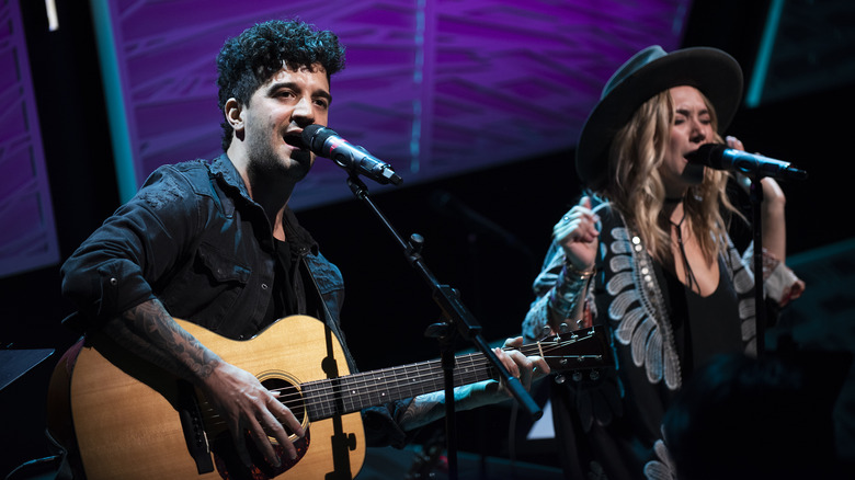 Mark Ballas and his wife performing 