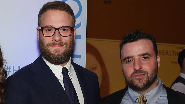 Seth Rogen and David Krumholtz at an event