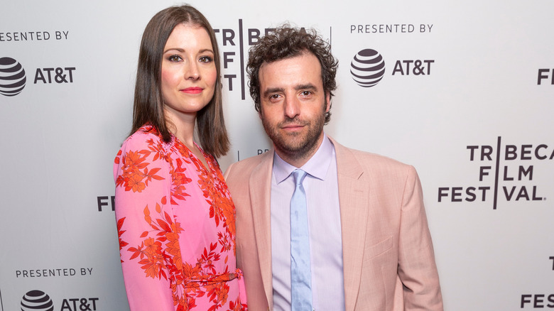 Vanessa Britting and David Krumholtz posing