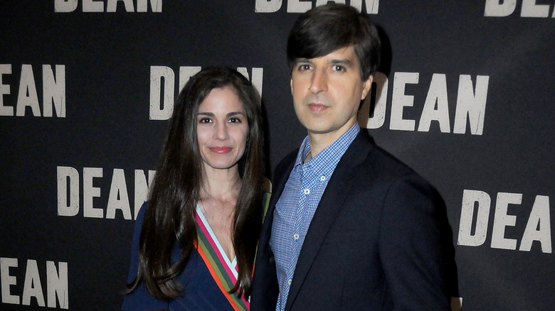 Rachael Beame Martin and Demetri Martin posing