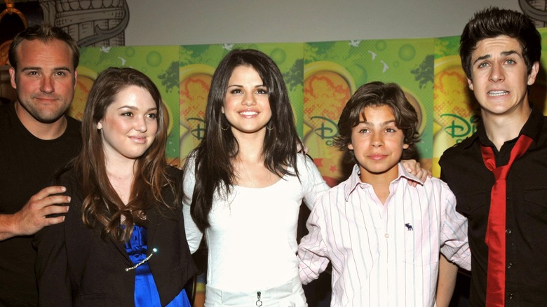 The cast of Wizards of Waverly Place in 2008