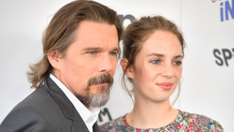 Ethan Hawke and his daughter