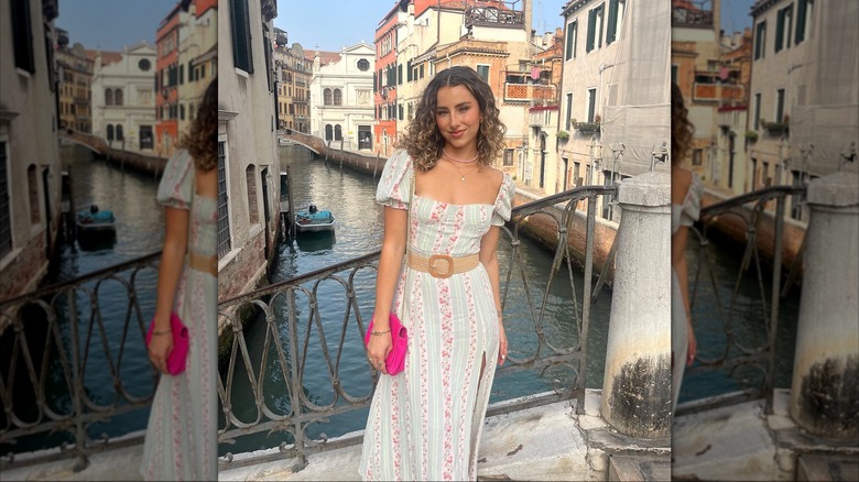 Gia Duddy all smiles in Venice