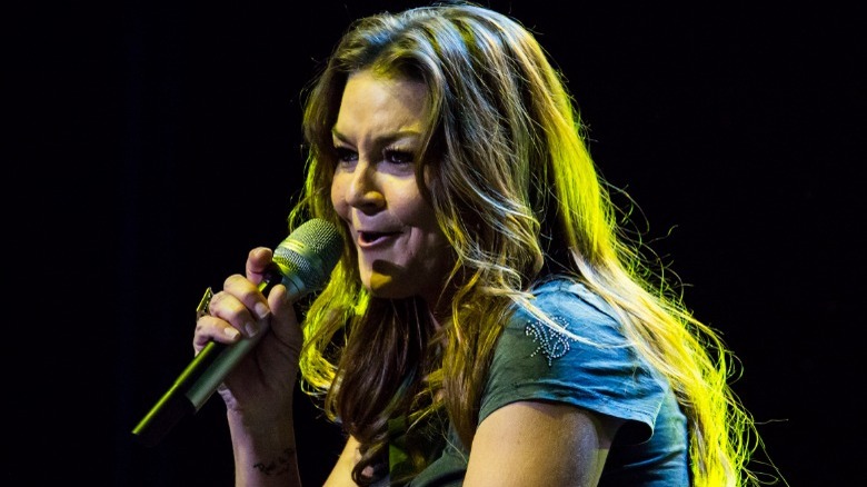 Gretchen Wilson performing on stage