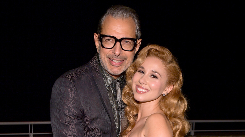 Jeff Goldblum and Haley Reinhart, smiling