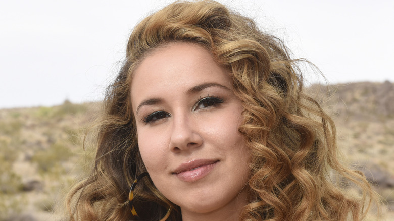 Haley Reinhart posing for cameras