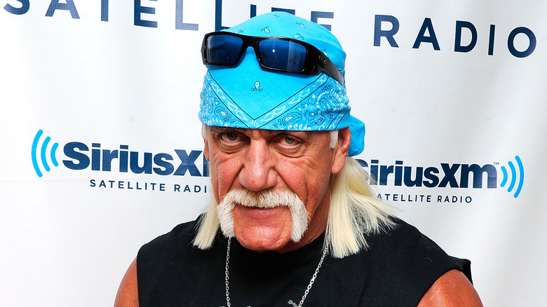 Hulk Hogan with blue bandana