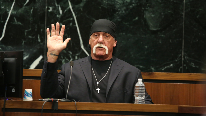 Hulk Hogan testifying at Gawker trial