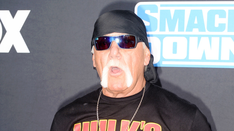 Hulk Hogan looking surprised