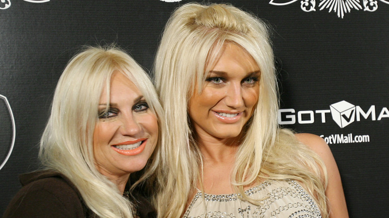 Linda and Brooke Hogan posing together in happier times.