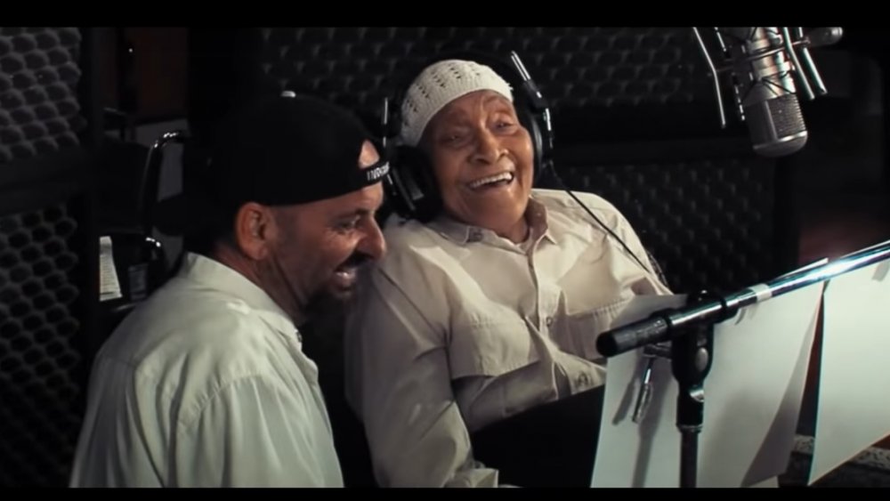 Joe Pesci and Jimmy Scott recording a duet