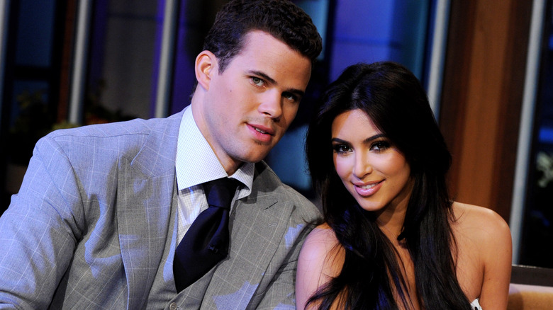 Kim Kardashian and Kris Humphries posing together