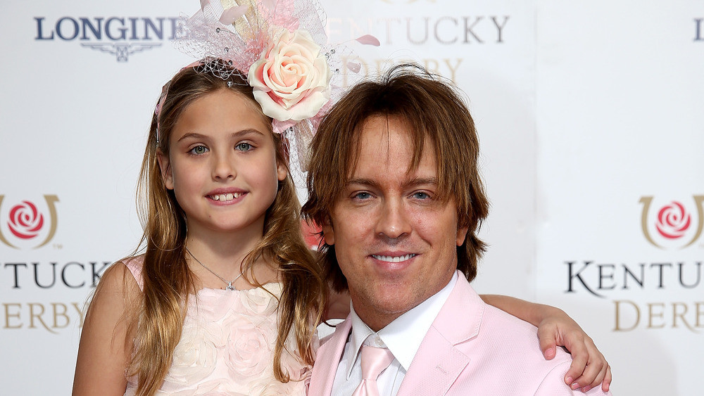 Dannielynn Birkhead and Larry Birkhead at the Kentucky Derby