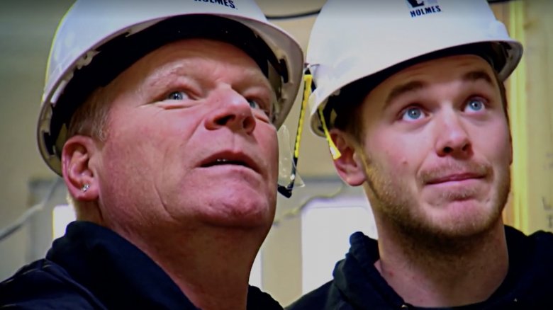 Mike Holmes and son on TV